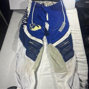 Thor Motocross Pants Mens 38 Blue White Off Road Racing Gear MX USA 54 Padded